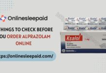 5 Things to Check Before You Order Alprazolam Online